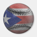 Puerto Rican Baseball Magnet