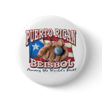 Puerto Rican Beisbol Button