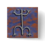 Puerto Rican coqui petroglyph button