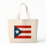 Puerto Rican Flag of Red Striped Hearts bags
