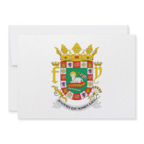 Puerto Rico Coat of Arms Custom Announcements