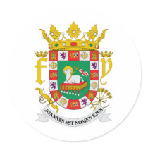 Puerto Rico Coat of Arms Stickers