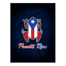 Puerto Rico Coqui Frog Postcard