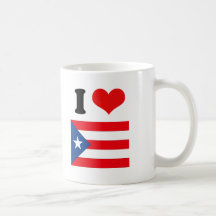 Puerto Rico Flag Coffee Mugs