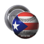 Puerto Rico Flag Covering a Baseball Pins
