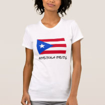 Puerto Rico Flag Ladies Petite T-Shirt t-shirts