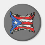 Puerto Rico Flag of Reggaeton Fridge Magnet