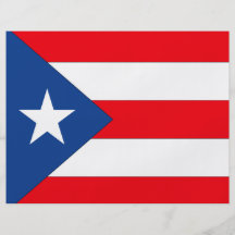 Puerto Rico Flag Personalized Flyer