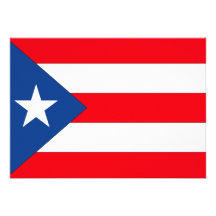 Puerto Rico Flag Personalized Invites