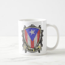Puerto Rico Flag - Shield Crest Mug