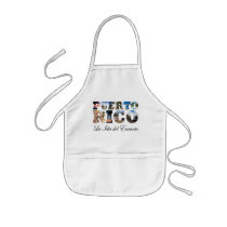 Puerto Rico La Isla Del Encanto Collage / Montage Apron