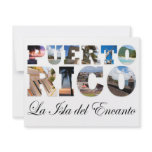 Puerto Rico La Isla Del Encanto Collage / Montage invitations