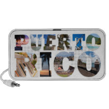Puerto Rico La Isla Del Encanto Collage / Montage iPod Speaker