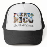 Puerto Rico La Isla Del Encanto Montage hats