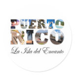 Puerto Rico La Isla Del Encanto Montage stickers