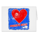 Puerto Rico Love Heart Products Greeting Cards