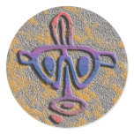 Puerto Rico - petroglyph - Customised stickers