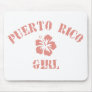 Puerto Rico Pink Girl Mouse Mat