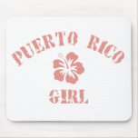 Puerto Rico Pink Girl mousepads