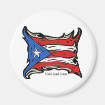 Puerto Rico Reggaeton Flag Magnets