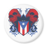 Puerto Rico Skulls Magnets