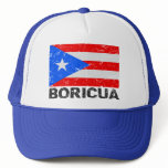 Puerto Rico Vintage Flag Boricua Hat