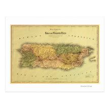 Puerto RicoPanoramic MapPuerto Rico Post Card