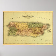 Puerto RicoPanoramic MapPuerto Rico Posters