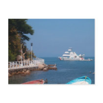puerto vallarta island postcard postcard