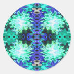 puffs blue green stickers