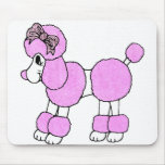 Puffy the Pink Poodle mousepads