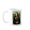 Pug 16 (black) - Mona Lisa mugs