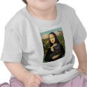 Pug 16 (black) - Mona Lisa t-shirts
