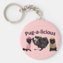 Pug-A-Licious Keychain