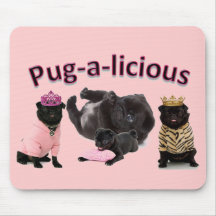 Pug-A-Licious Mouse Pad