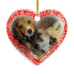 Pug and Beagle Love Ornament