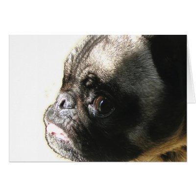Pug Angel Face Greeting Cards by PugCentral