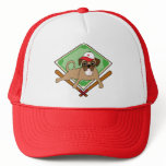 Pug Baseball Hat - red - Customisable