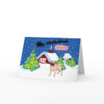 Pug Believe In Santa Christmas cards