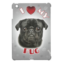 Pug Black Case For The iPad Mini