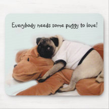 Pug Blues Mouse Mats