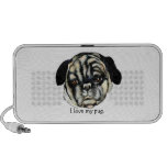 Pug canvas painting Doodle speaker
