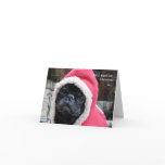 Pug Christmas Card