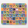 Pug Colour Square Mousepad