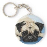 "Pug" Dog Art Keychain