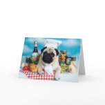 Pug Dog Chef cards