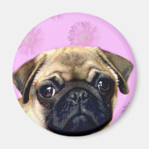 Pug Dog Fridge Magnets