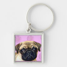 Pug Dog Keychains