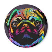 Pug Dog Refrigerator Magnet