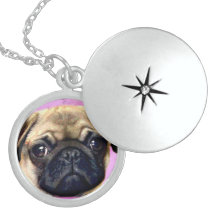 Pug dog necklace